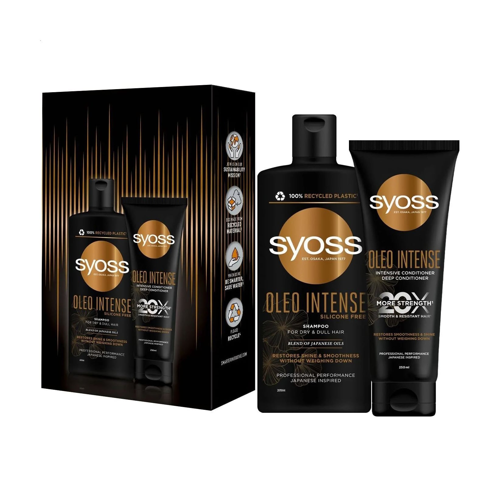 Подарунковий набір SYOSS Oleo (шампунь SYOSS Oleo Intense, 440 мл + інтенсивний кондиціонер SYOSS Oleo Intense, 250 мл)